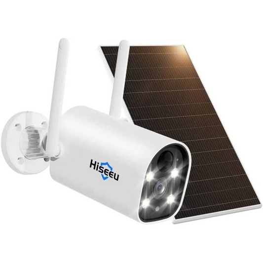 Hiseeu C40 Indoor/Outdoor WiFi Battery Camera With Solar