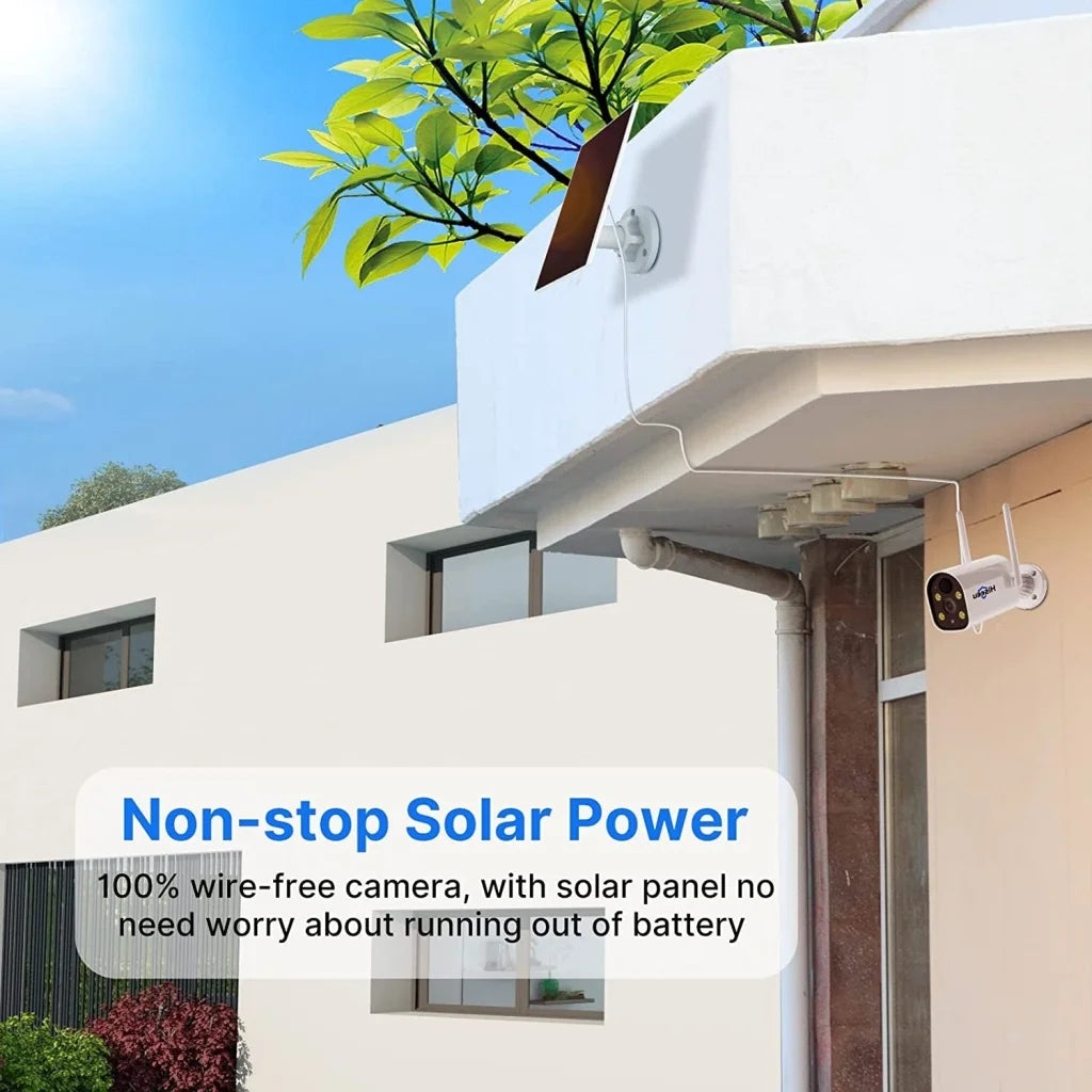 Hiseeu C40 Indoor/Outdoor WiFi Battery Camera With Solar