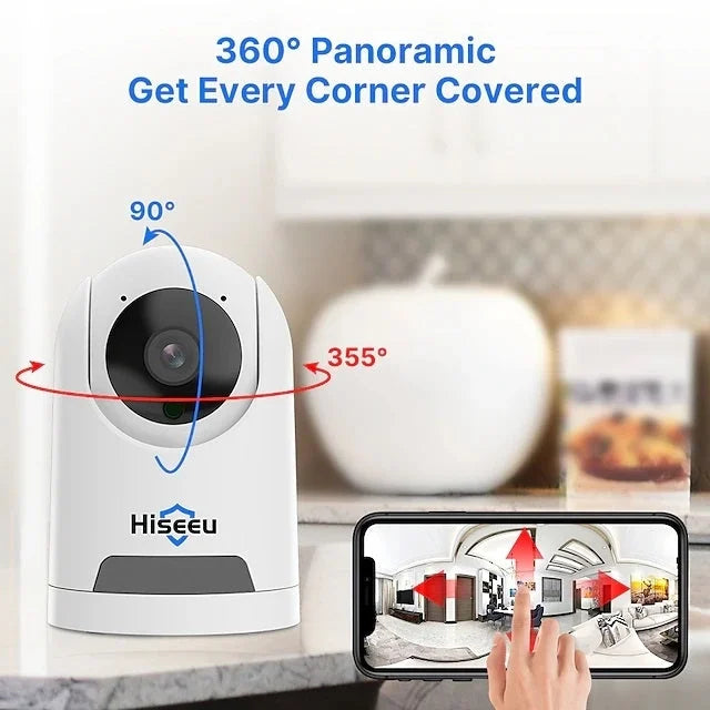 Hiseeu FH2E 4MP Home WiFi Smart Camera - Electronics >