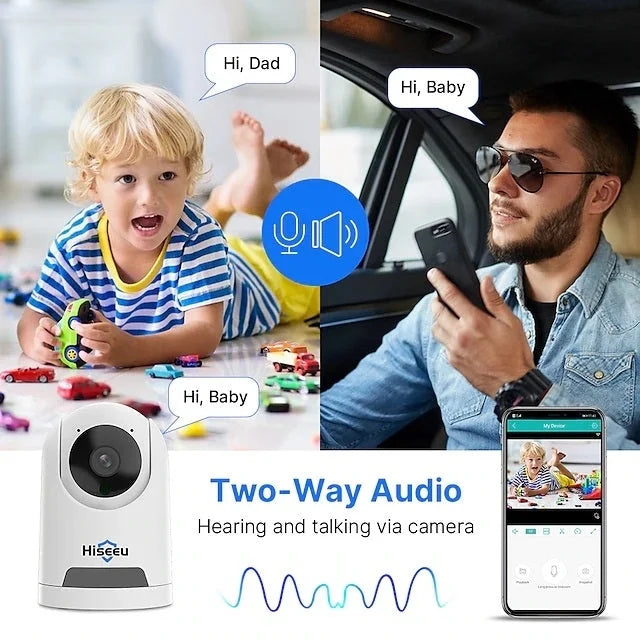 Hiseeu FH2E 4MP Home WiFi Smart Camera - Electronics >