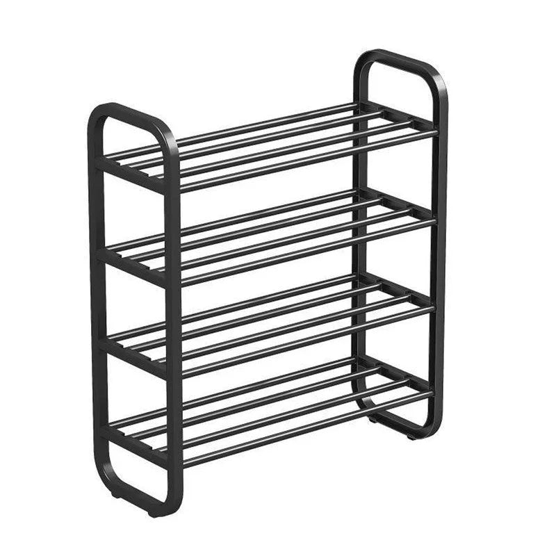 Hivvago 4-Layer Shoe Rack – Compact Steel Frame Organizer