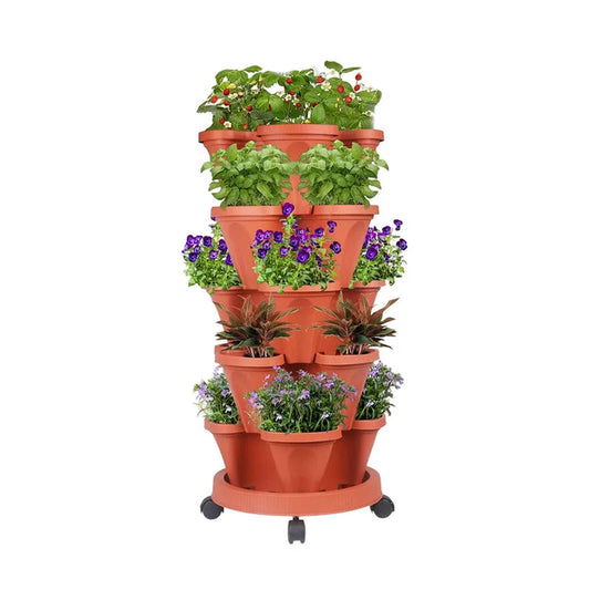 Hivvago 5-Tier Vertical Garden Planter – Stackable