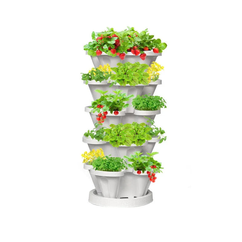 Hivvago 5-Tier Vertical Garden Planter – Stackable