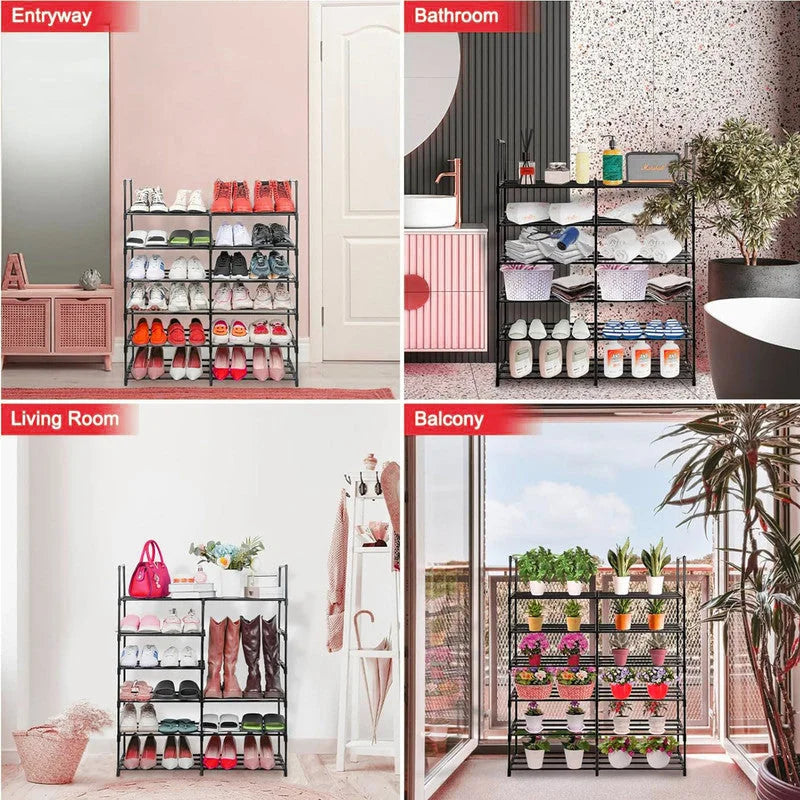 Hivvago 6 Tiers Shoe Rack Storage Organizer Shelf