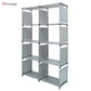 Hivvago 8 Grid Storage Rack Bookshelf Organizer Lightweight