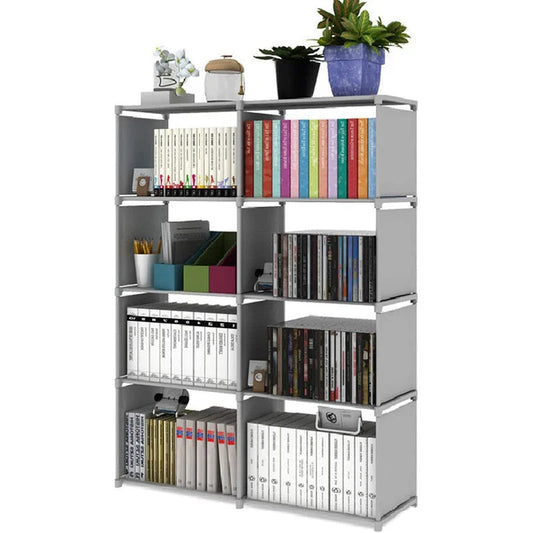 Hivvago 8 Grid Storage Rack Bookshelf Organizer Lightweight