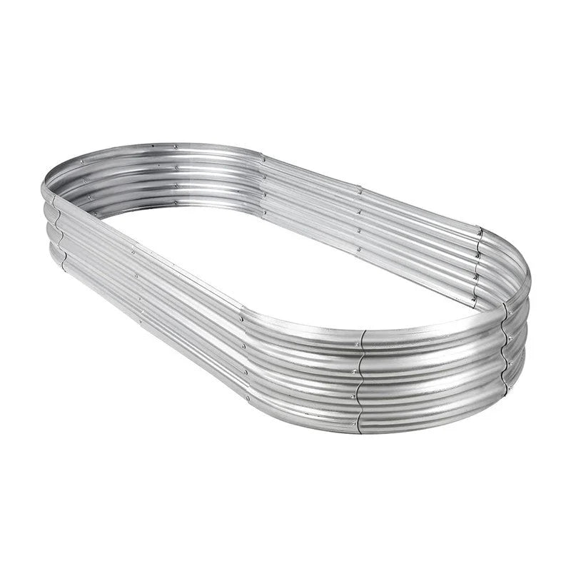 Hivvago Raised Garden Bed – Galvanized Steel Planter Box
