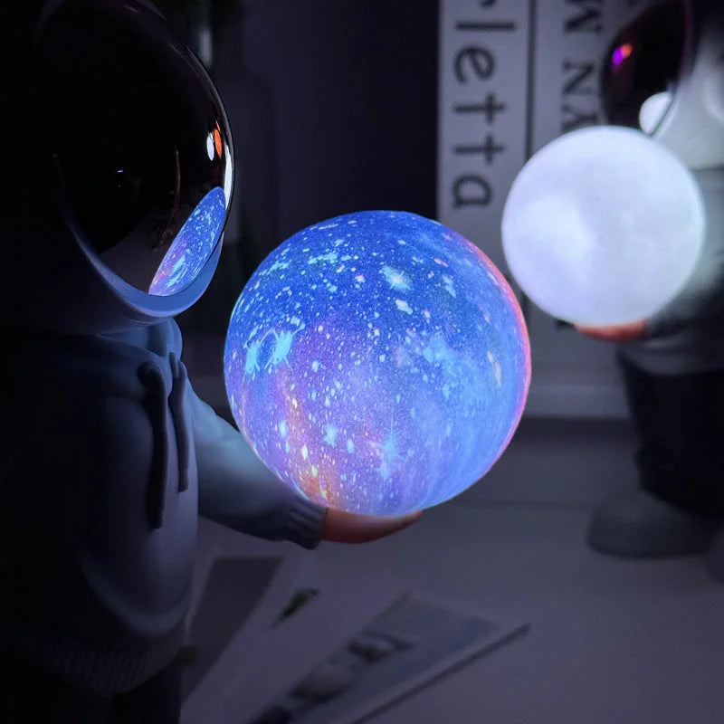 Holding the romantic moon (black top + red pants) Creative