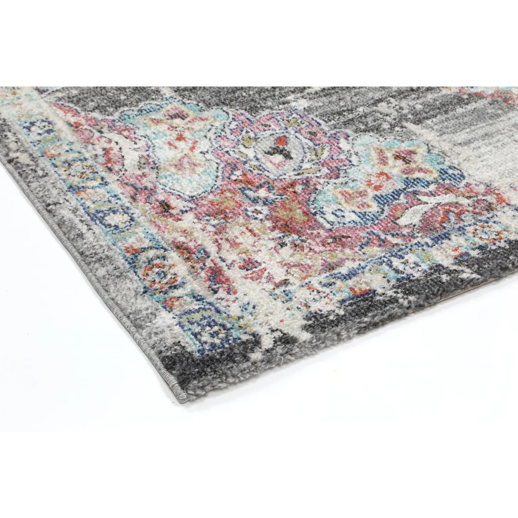 Hollow Medalion Transitional Grey Rug 280x380 - Home &