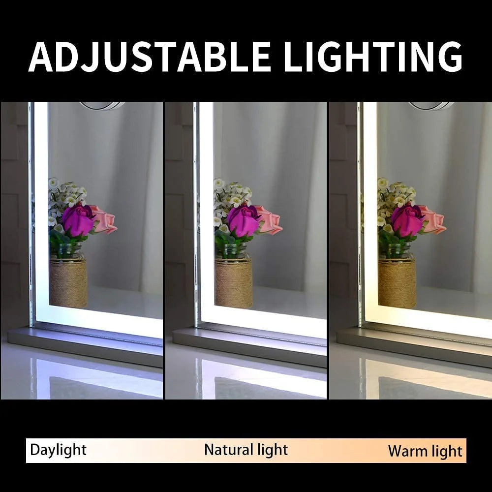 Hollywood LED Makeup Mirror with Smart Touch Control and 3