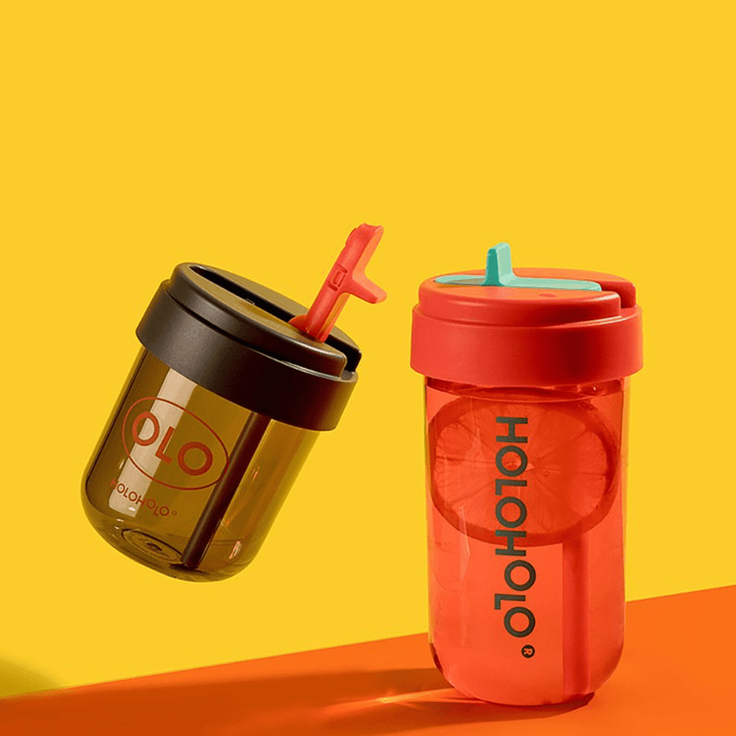 HOLOHOLO Heat-Resistant Reusable Coffee Cup Grey 300ml