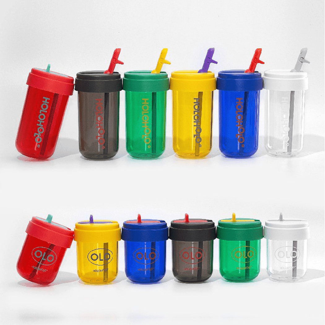 HOLOHOLO Heat-Resistant Reusable Coffee Cup Grey 300ml