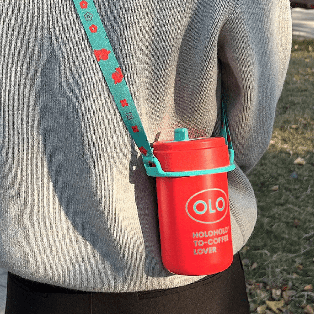 HOLOHOLO Thermo Coffee Cup 380Ml Red