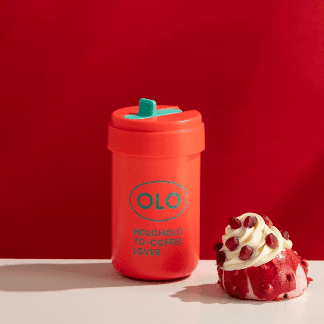 HOLOHOLO Thermo Coffee Cup 380Ml Red