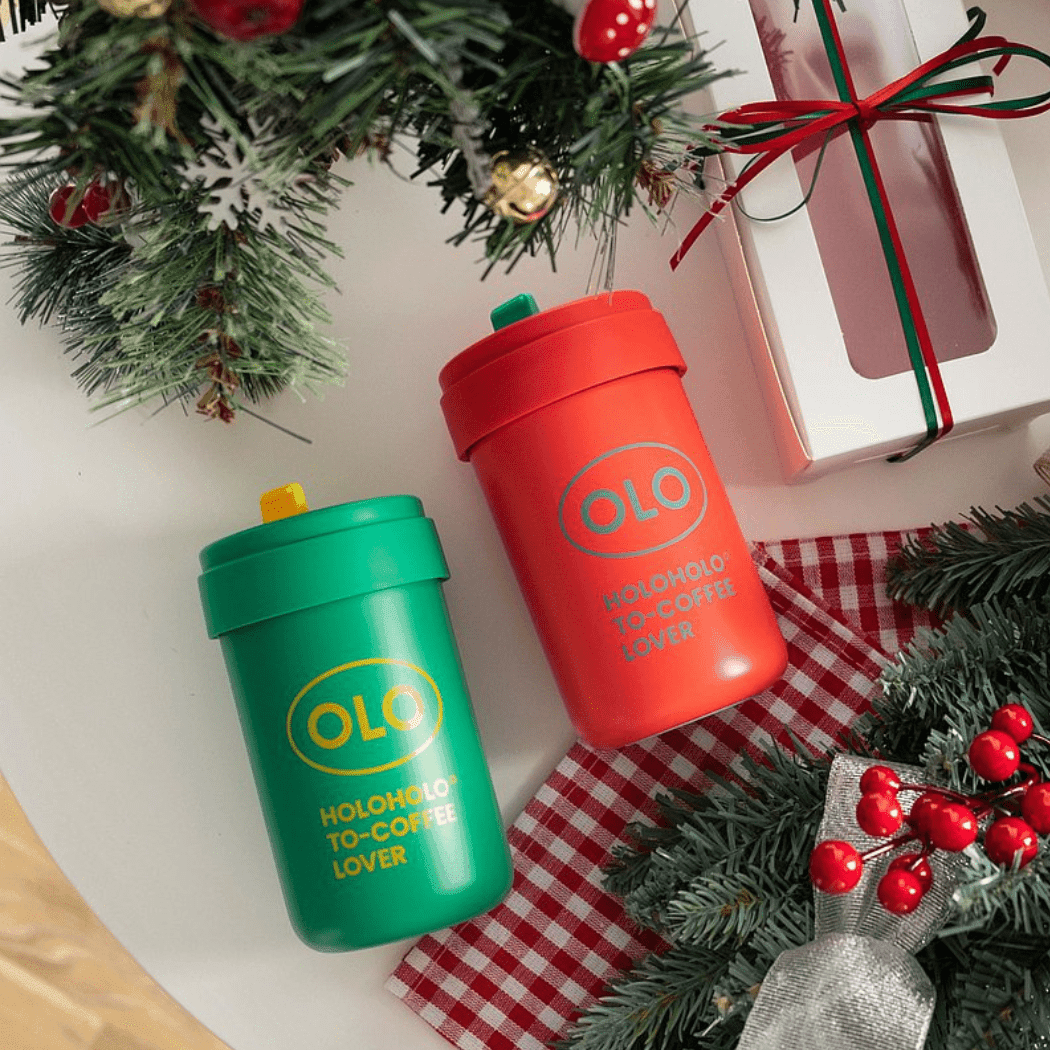 HOLOHOLO Thermo Coffee Cup 380Ml Red