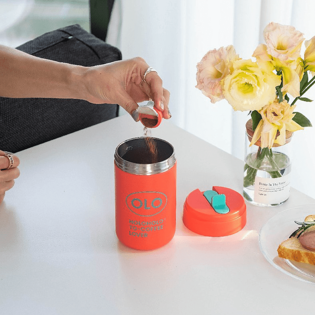 HOLOHOLO Thermo Coffee Cup 380Ml Red