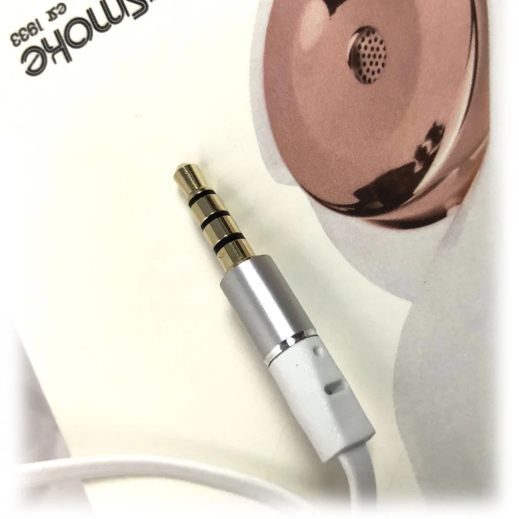 Holysmoke Motif On-Ear Foldable Headphones White & Rose Gold