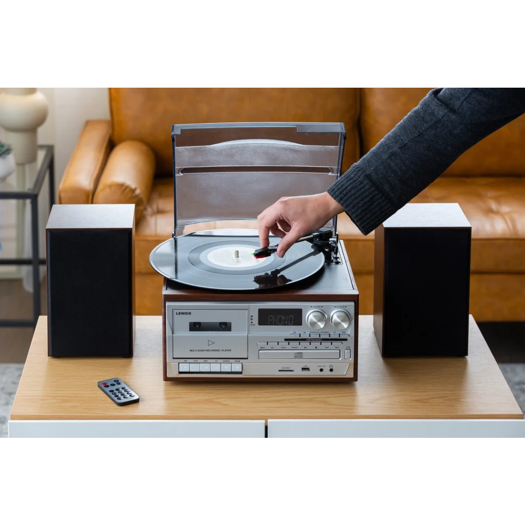 Home entertainment system with compact media player