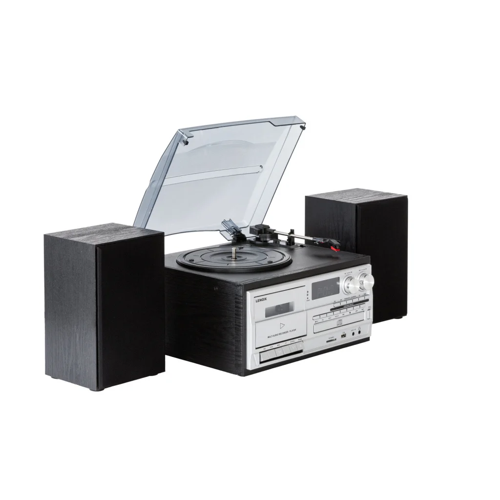 Home entertainment system with compact media player controls