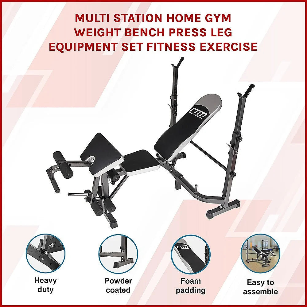 Home Gym Multi Station Weight Bench Press Leg Equipment