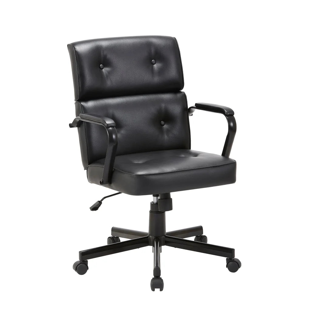 Home Office Chair Beverly - Black PU - Furniture