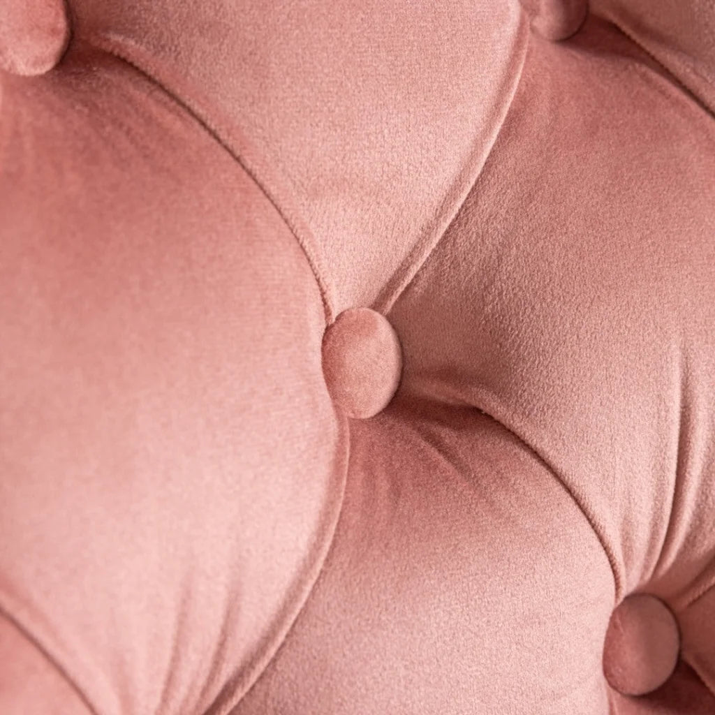 Home Office Chair Velvet Pink - Furniture