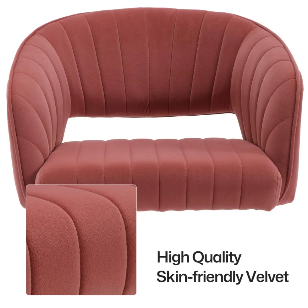 Home Office Chair Velvet Rose - Furniture