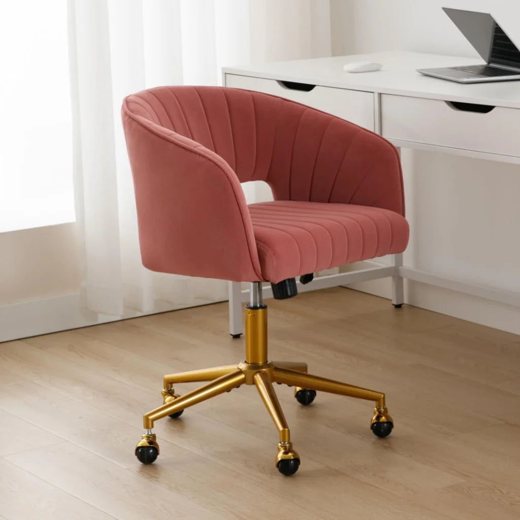 Home Office Chair Velvet Rose - Furniture