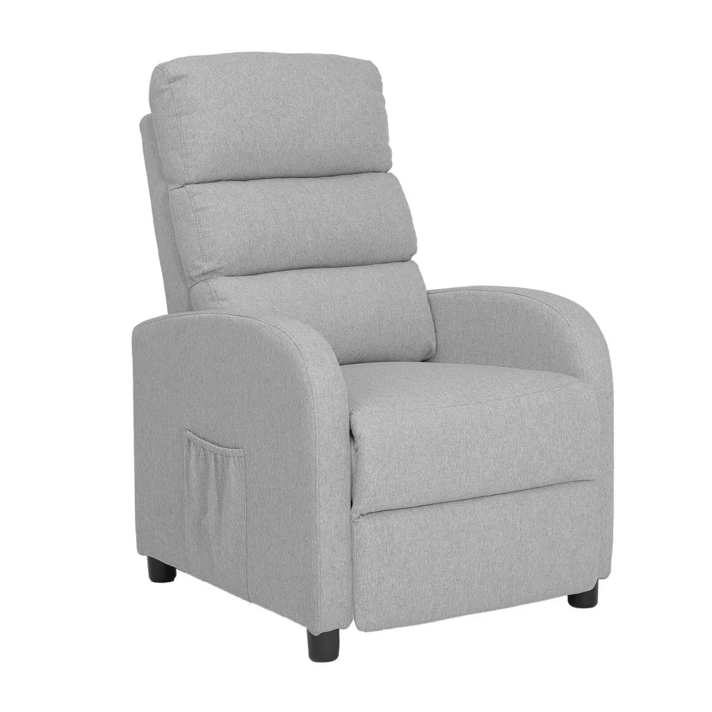 Home Recliner Chair - Linen Fabric Sofa Lounge Armchair