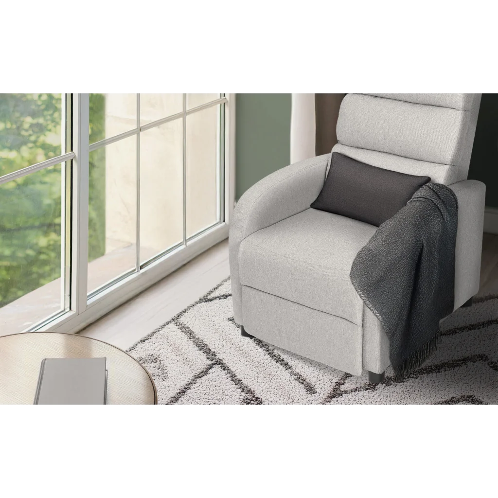 Home Recliner Chair - Linen Fabric Sofa Lounge Armchair