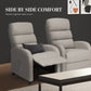Home Recliner Chair - Linen Fabric Sofa Lounge Armchair