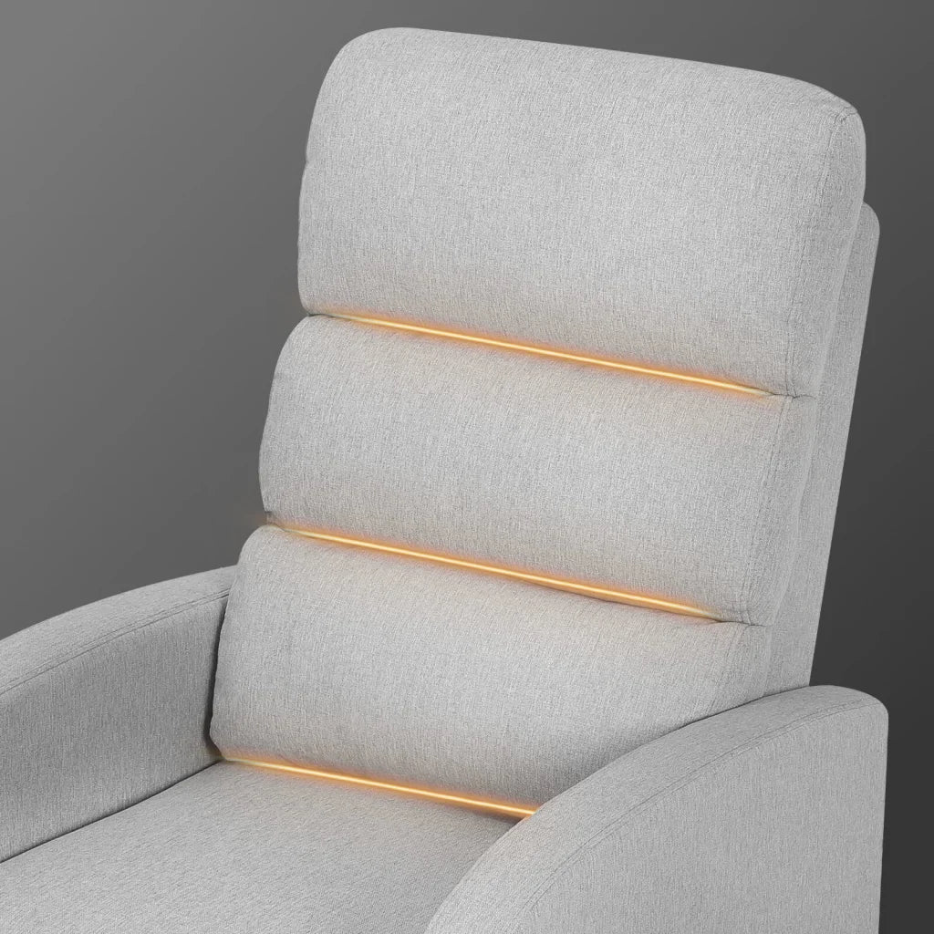 Home Recliner Chair - Linen Fabric Sofa Lounge Armchair