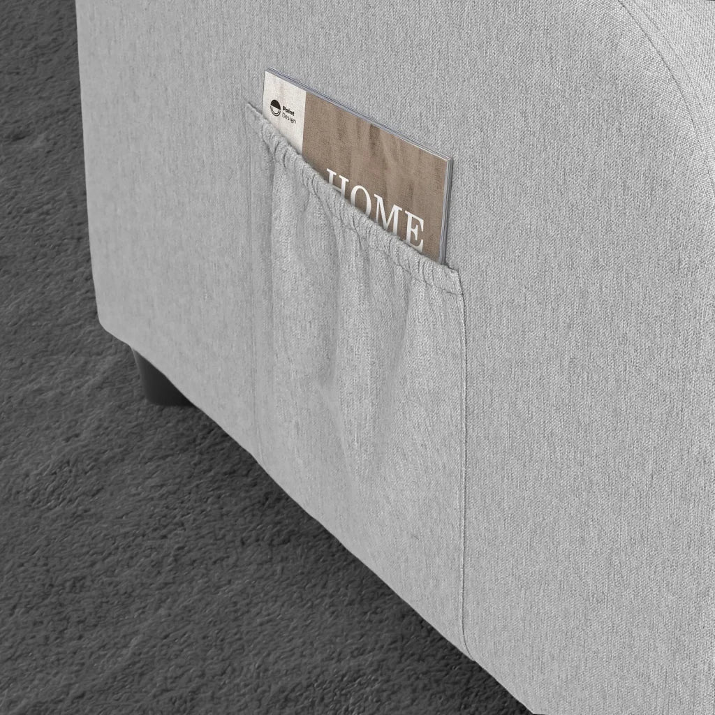 Home Recliner Chair - Linen Fabric Sofa Lounge Armchair