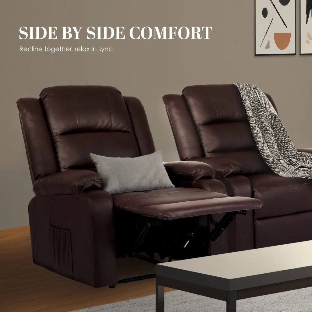 Home Recliner Chair - PU Leather Sofa Lounge Armchair MARLO