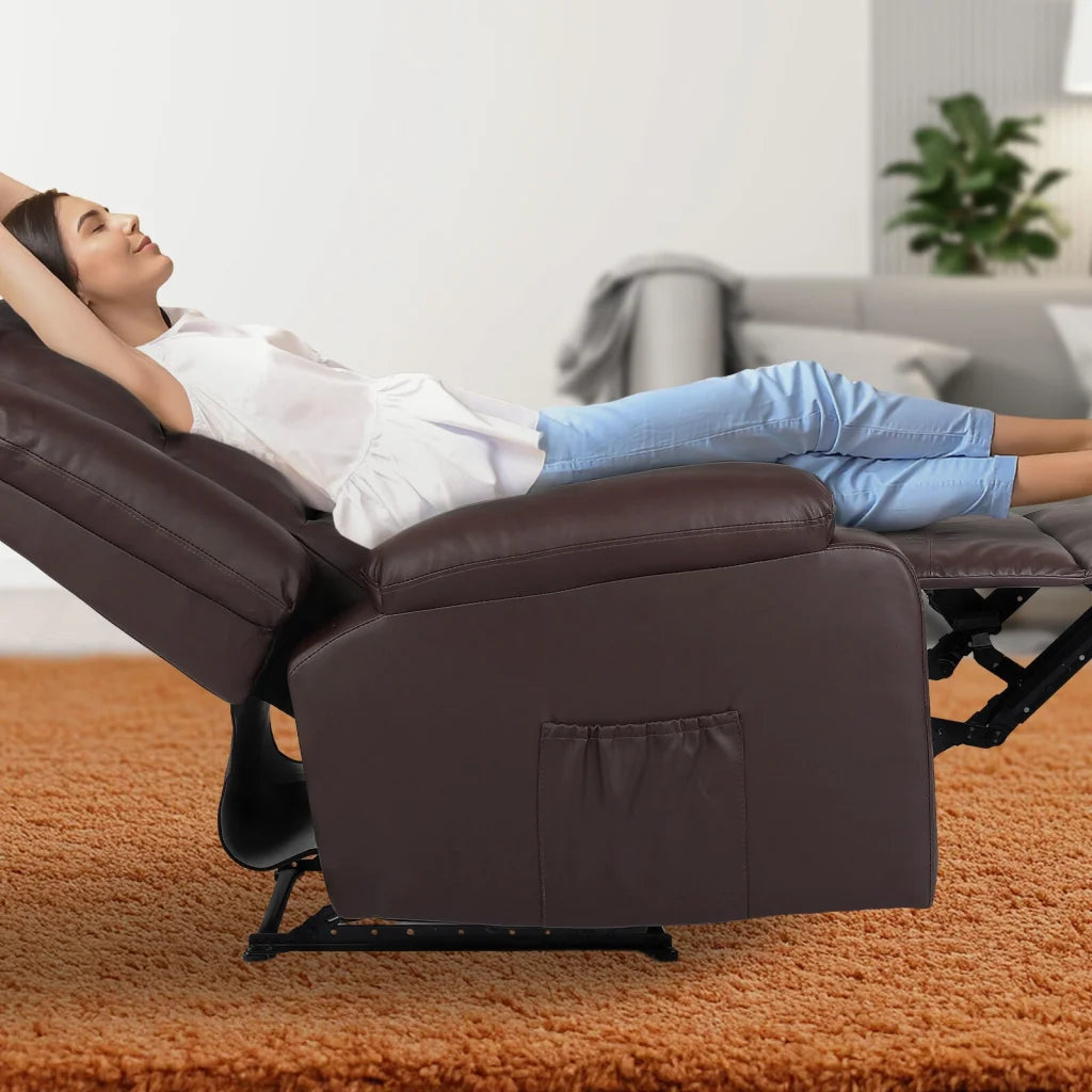 Home Recliner Chair - PU Leather Sofa Lounge Armchair MARLO