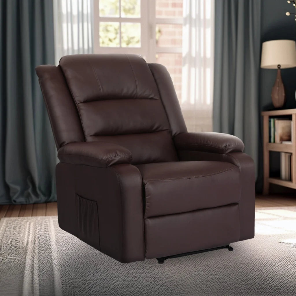 Home Recliner Chair - PU Leather Sofa Lounge Armchair MARLO