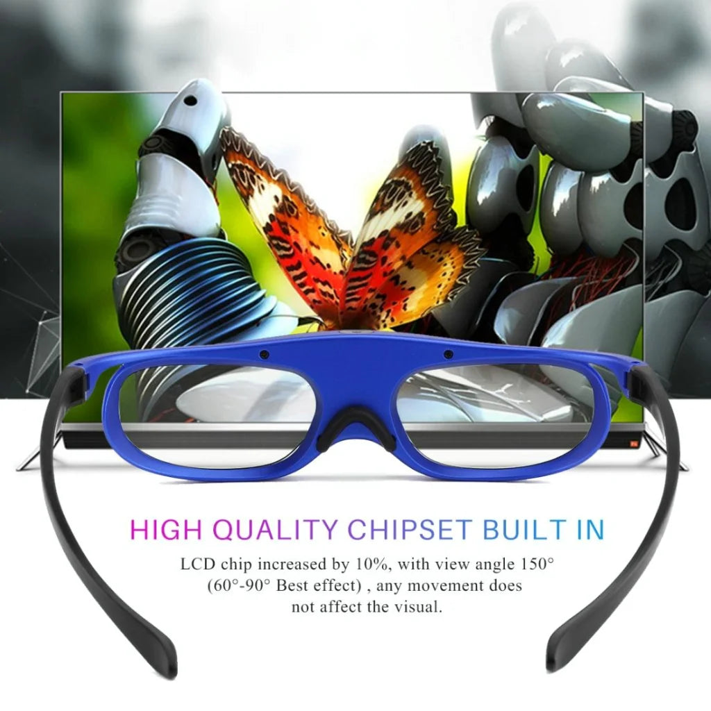 Home Theater 3D Glasses - Active Shutter For Projectors & Tvs-1915197751596027909