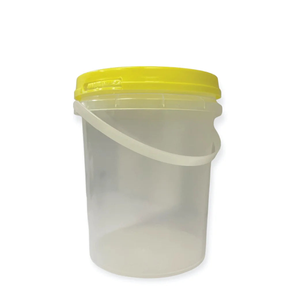 Honey Bucket Bulk 10x 1.2L with Lid - 1.5Kg Clear Tamper