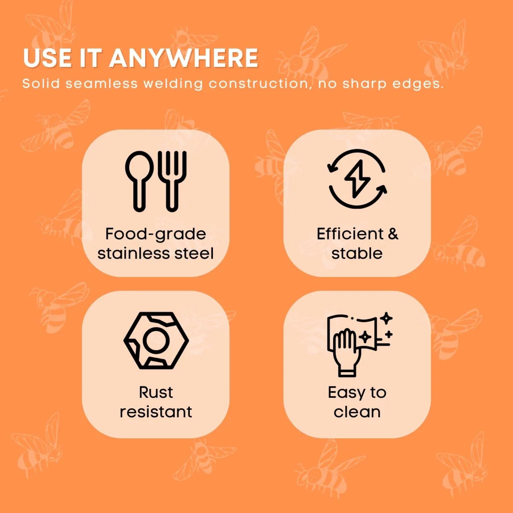 Honey Extractor 2-Frame Stainless Manual Crank