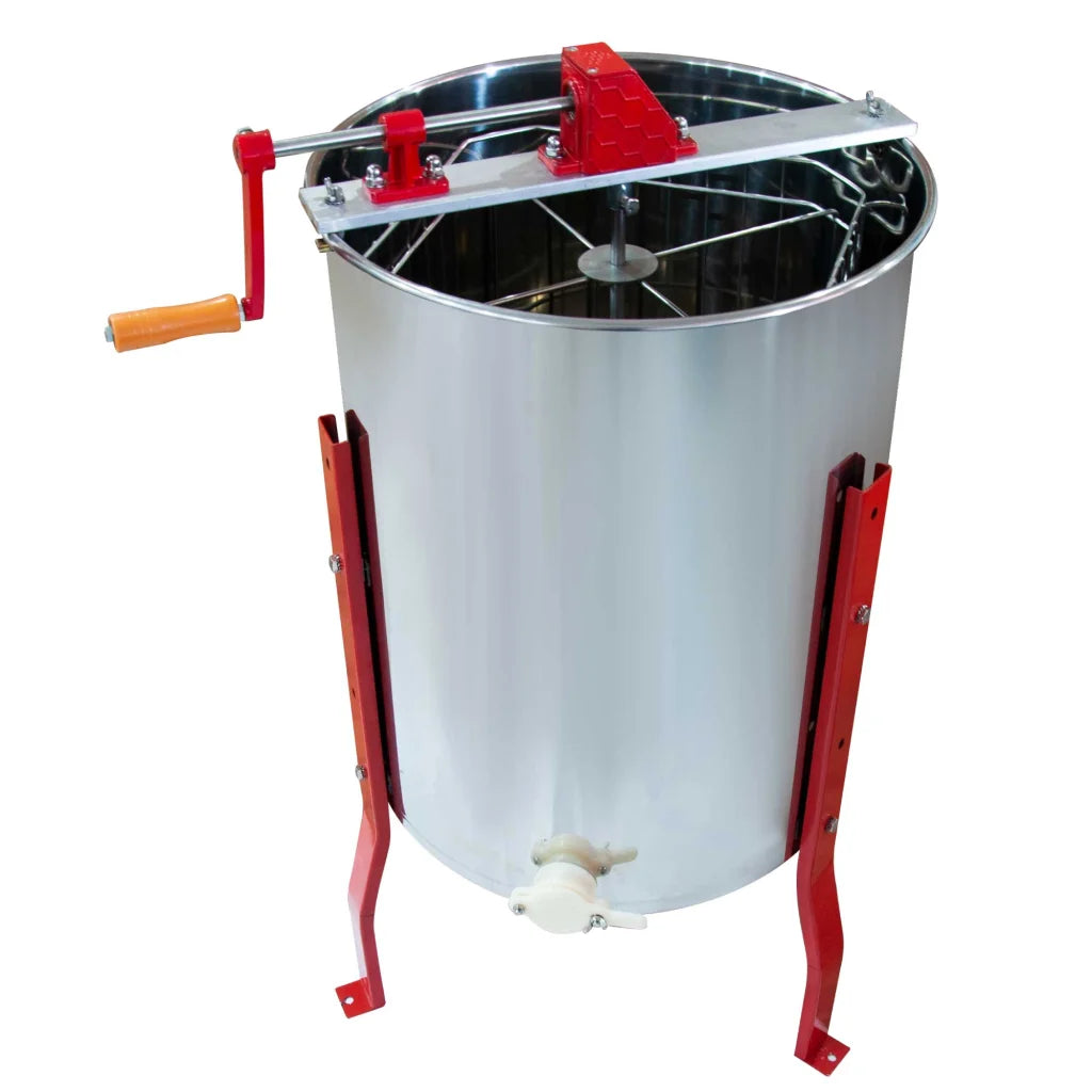 Honey Extractor 4 Frame Stainless Steel Four Manual Crank