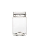 Honey Jars 10x 250g Lids square clear plastic food