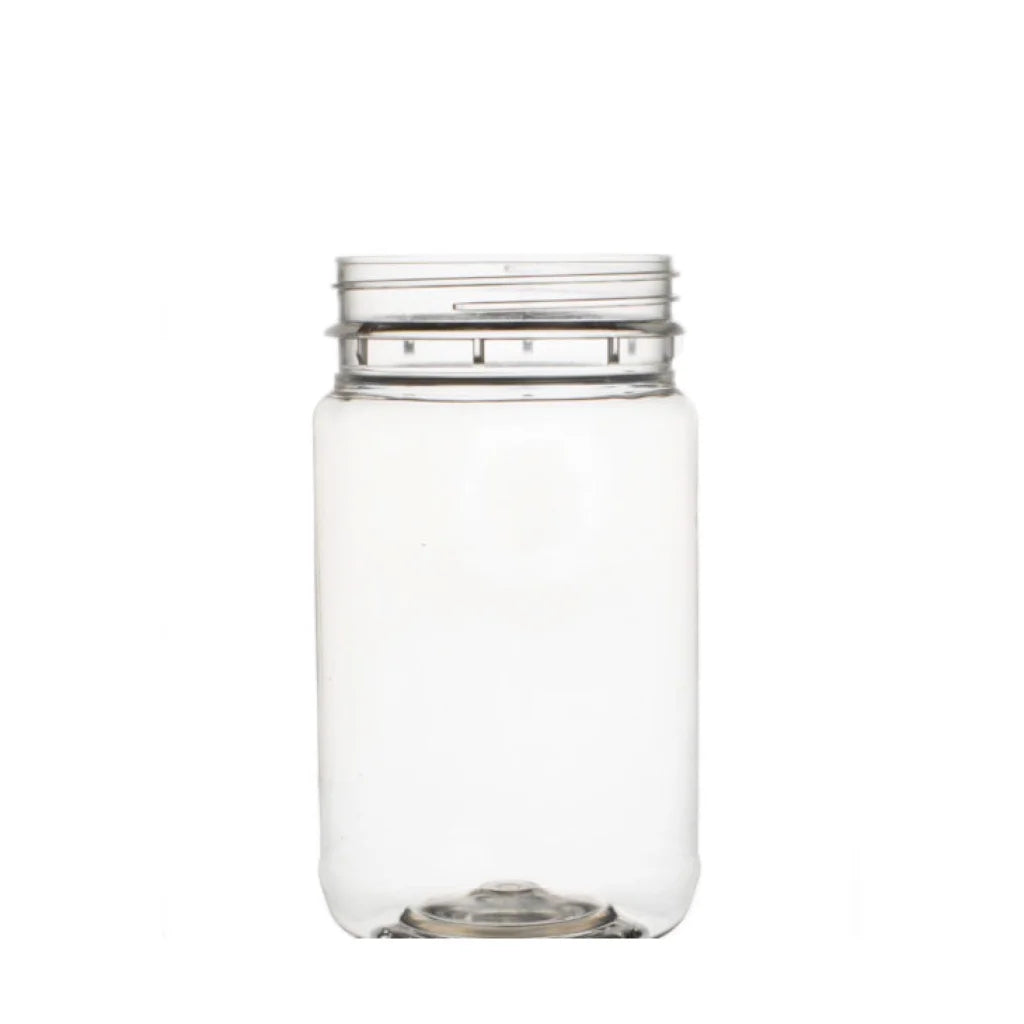 Honey Jars with Lids 10x 500g Plastic Round Clear Food