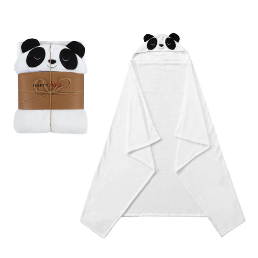 Hooded Blanket Happy Kids Panda - Home & Garden