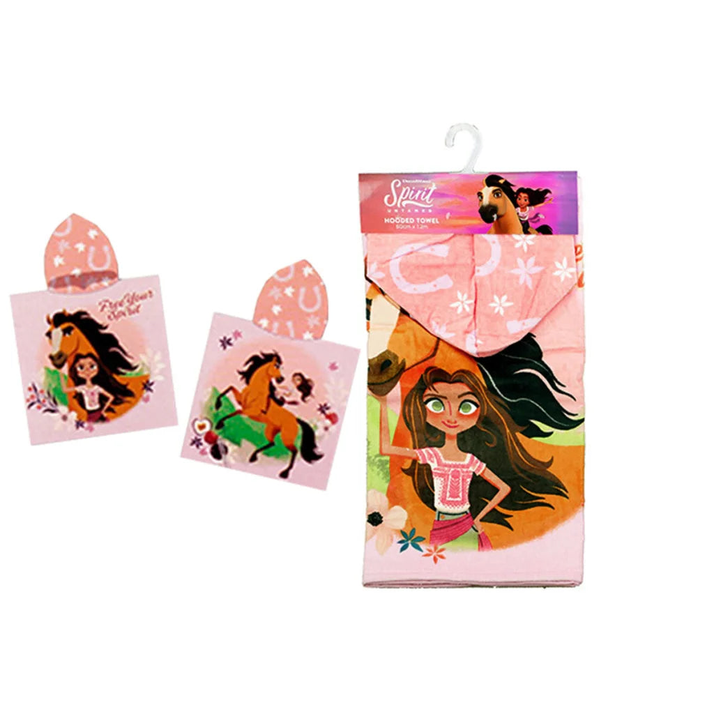 Hooded Towel Caprice Spirit Untamed Cotton Licensed 60 x