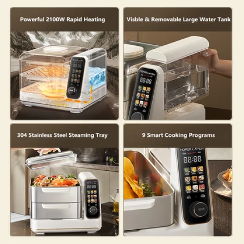 Hoper Layer Electric Food Steamer 16L Large Capacity 10