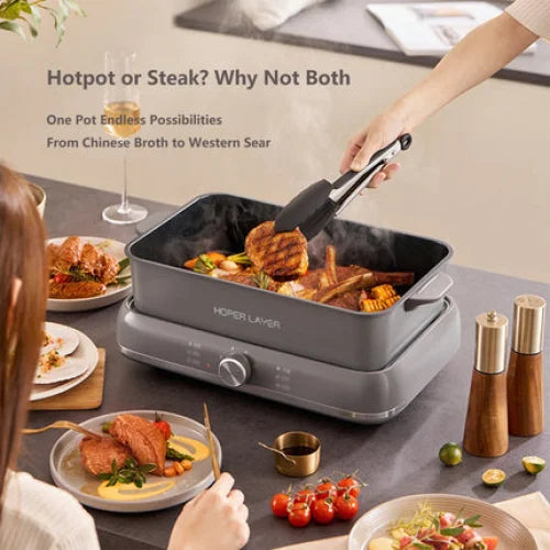 HOPER LAYER Electric Hot Pot 6L – Multifunctional Nonstick