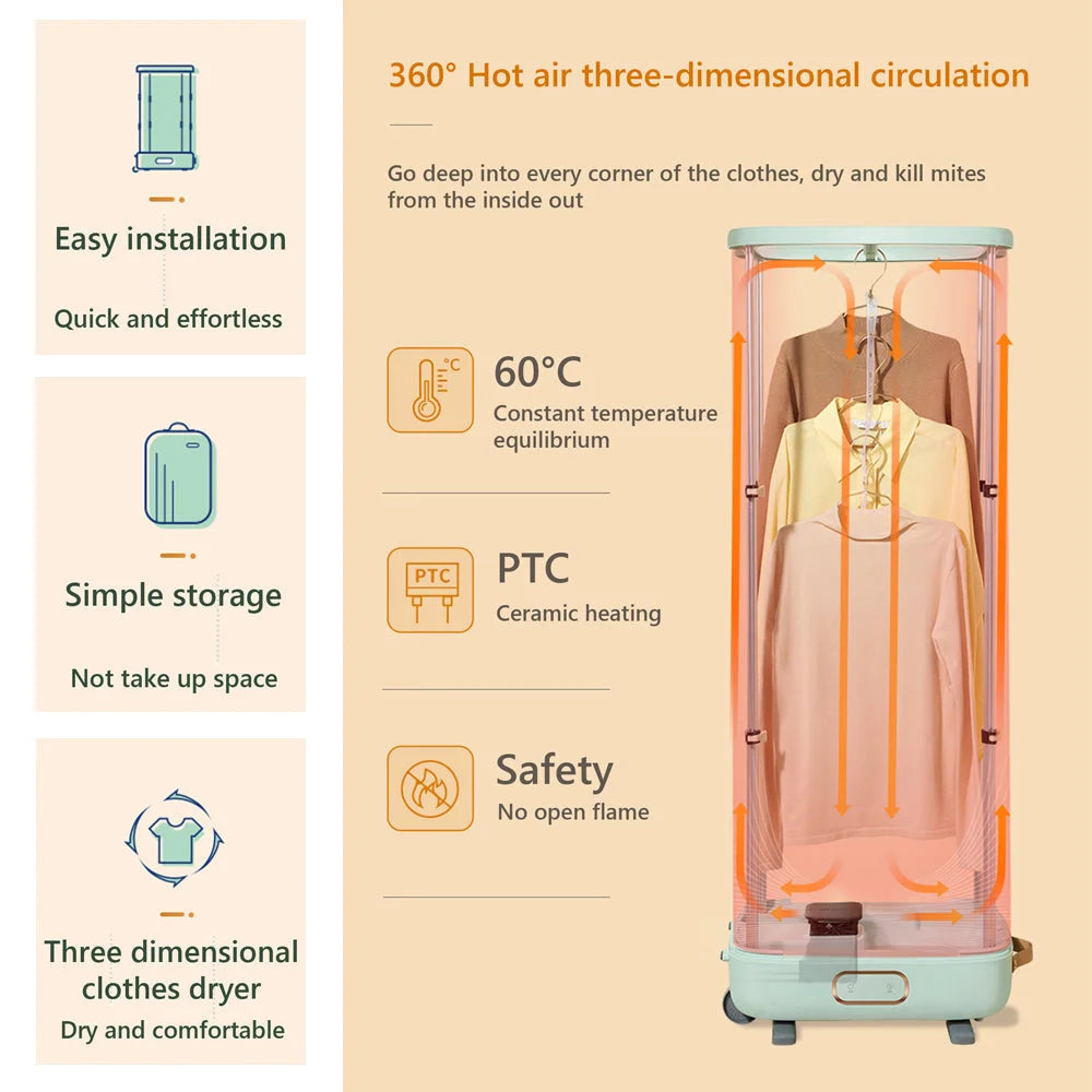 Hoper Layer Foldable Clothes Dryer Household Dryer Portable