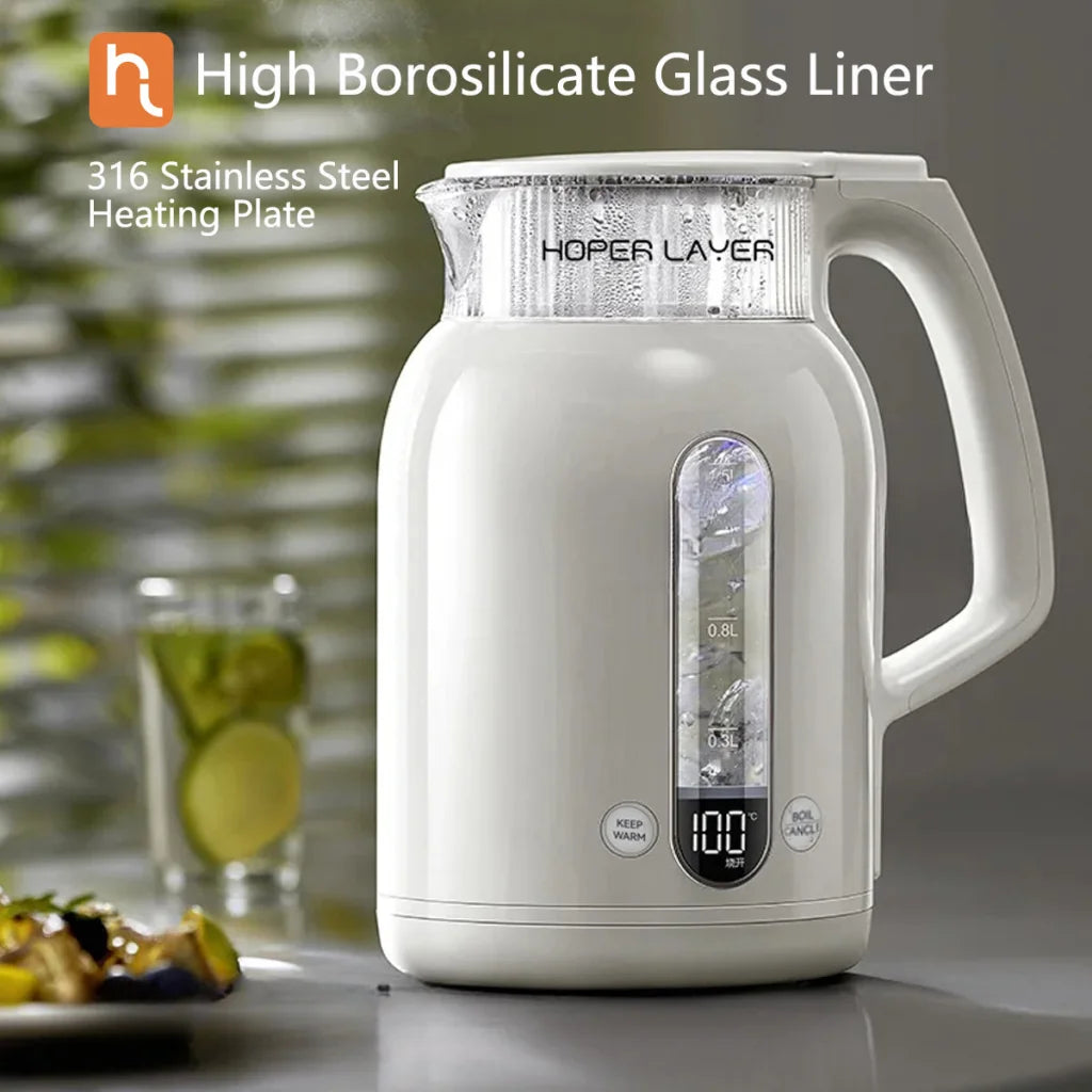 Hoper Layer Insulation Electric Kettle 1.5L 1500W Water
