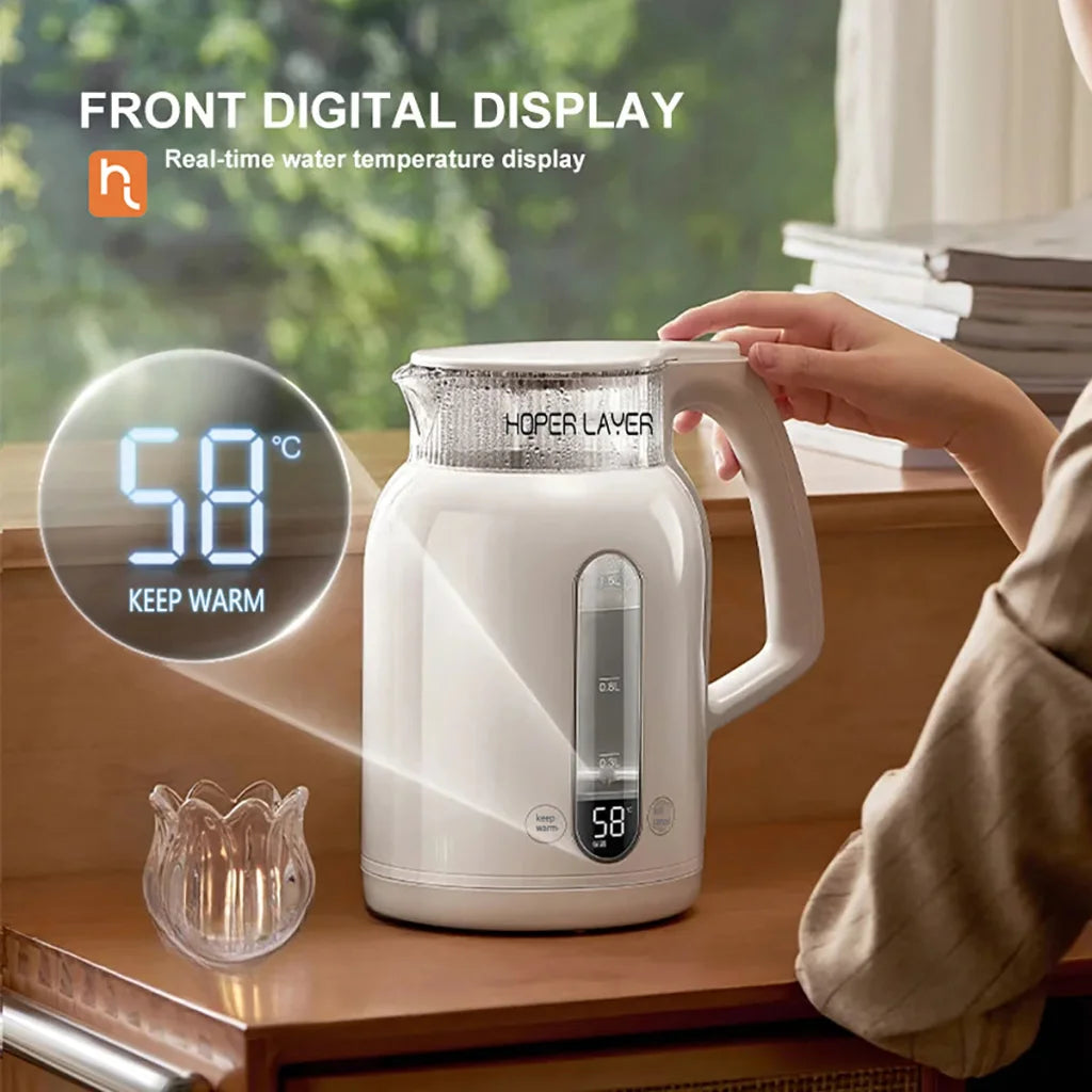 Hoper Layer Insulation Electric Kettle 1.5L 1500W Water