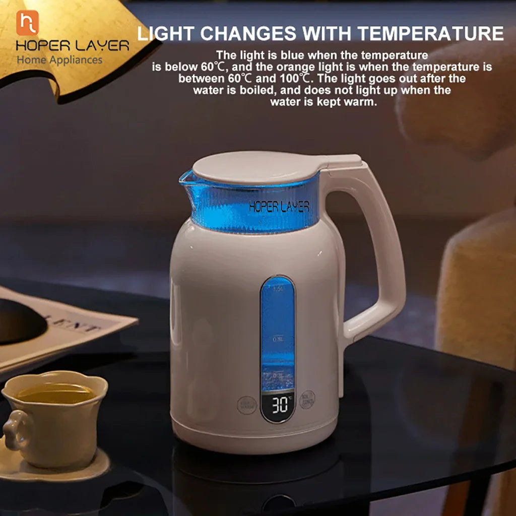 Hoper Layer Insulation Electric Kettle 1.5L 1500W Water